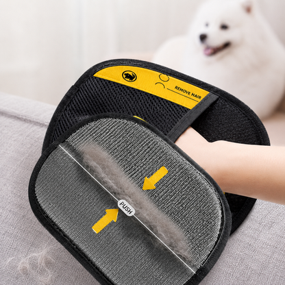 ペット用 抜け毛除去グローブ｜犬・猫対応 毛取りブラシ お手入れ簡単