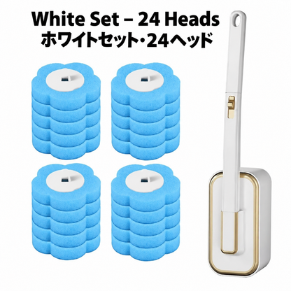 使い捨てトイレクリーナー｜ワンタッチ交換・ロングハンドルで手を汚さず簡単お掃除